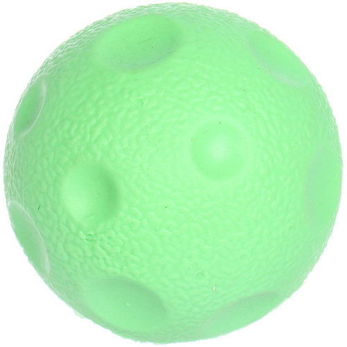 Игрушка - мячик для собак средних, мелких и крупных пород Сырик для Бро, цвет зеленый, d-6см (лейбл)_3