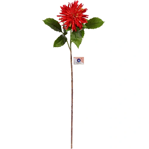 Цветок искусственный Natur 74см Хризантема красная_6