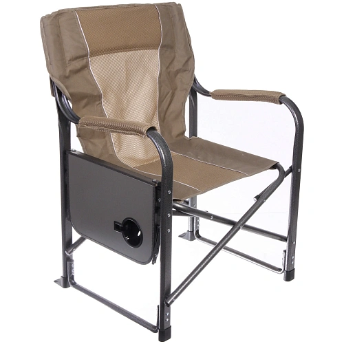 Кресло складное с подлокотниками до 100 кг SJ-0053, 526292 см, цвет кофейный, ТуристМастер_3