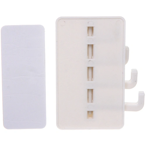 Крючок настенный многофункциональный на липкой основе ИДЕЯДОМА, цвет белый, нагрузка 3кг95,5см (пакет с подвесом)_5