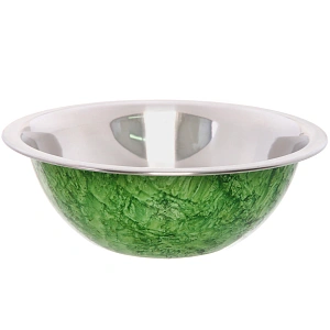 Миска из нержавеющей стали 1л 20см цветное покрытие "гранит"