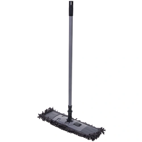 Швабра Селфи с насадкой из микрофибры, насадка 100гр ,букли Gray _4