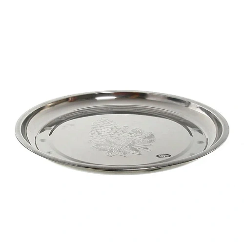 Поднос металлический 34 см (круглый) 1_6