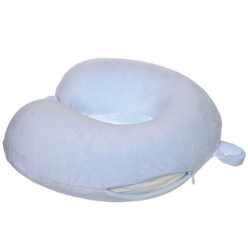 Подушка дорожная TRIP - Comfort, мемори-эффект, цвет голубой_5