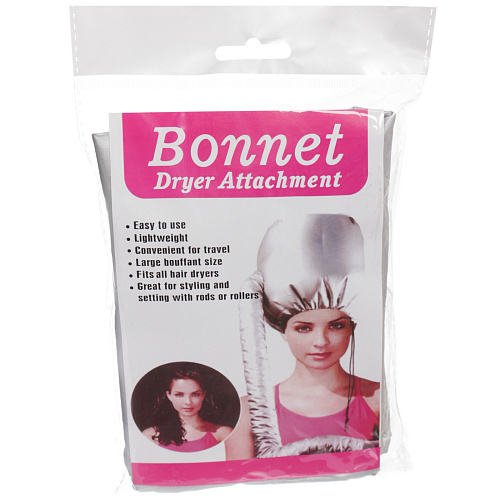 Шапочка для сушки волос, ламинирования и масок Beauty Shop, с кулиской, цвет серебро, 842322см_4