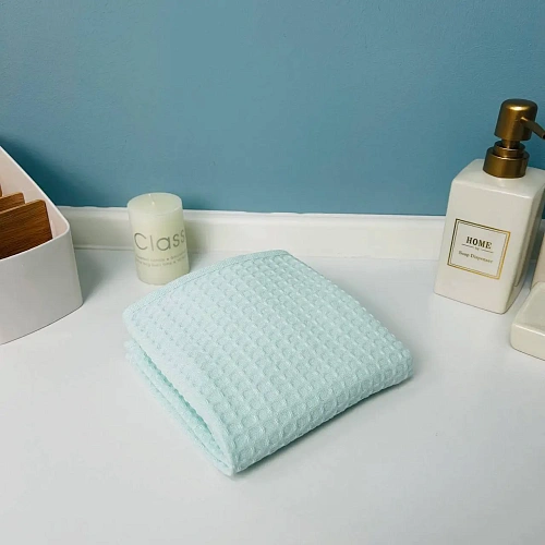 Полотенце вафельное 30*60см "Waffle" плотность 220гр/м, цвет мятный 05000