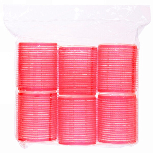 Бигуди липучки, 6шт, однотонные, цвет микс, d-5см_12