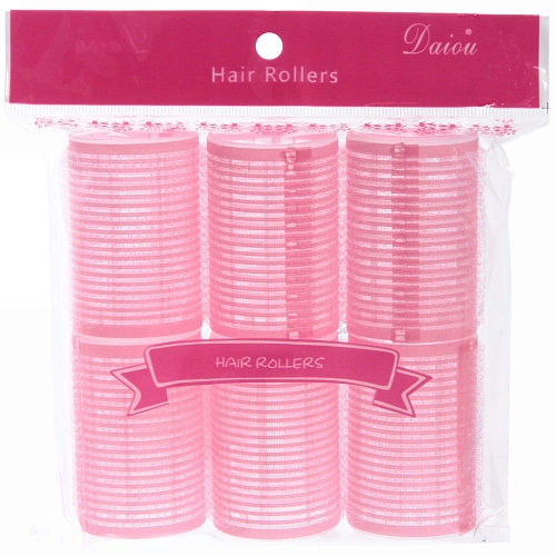 Бигуди липучки, 6шт, однотонные, цвет микс, d-4см_10