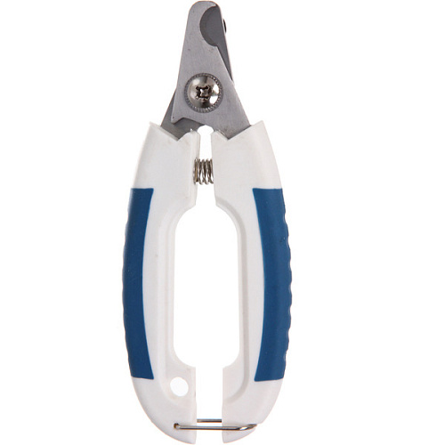 Когтерез для животных ЛАПУСИКИ, коллекция БРО, прорезиненная ручка, цвет белыйголубой, 6,815см (блистер)_5