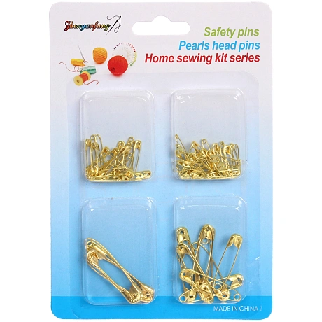 Булавки английские 80шт "Favorite Hous", цвет золото