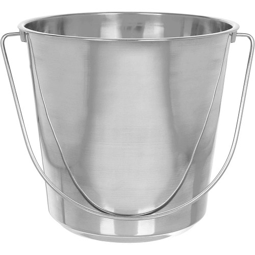 Ведро пищевое из нержавеющей стали 12л бесшовное
