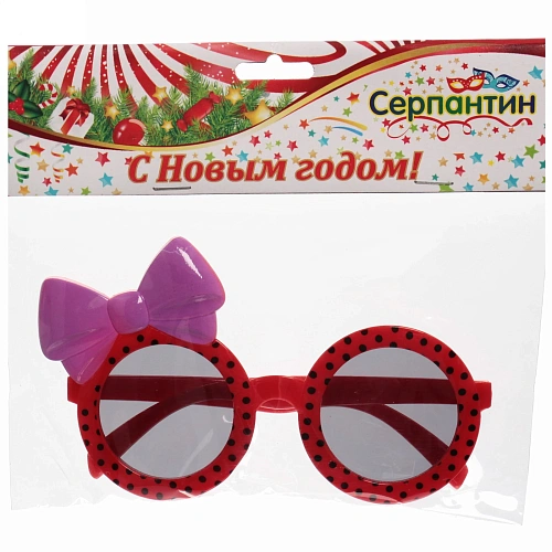 Очки карнавальные Бантик, микс_5