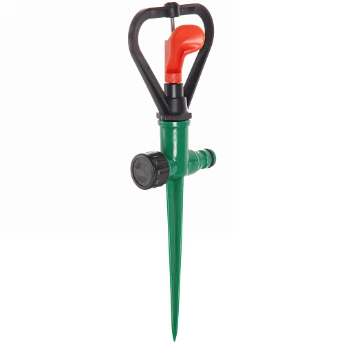 Разбрызгиватель "Дождь" на колышке, вращение, 28см, б/с разъём ДоброСад