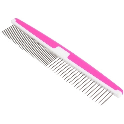 Расческа - пуходёрка комбинированная для животных ЛАПУСИКИ, цвет розовый, 173,5см (блистер)_2