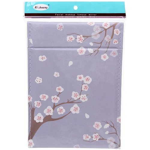 Зеркало косметическое складное ФОРТУНА БРИ, микс 4 дизайна, сакура, 2027,5см_14