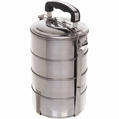 Контейнер для продуктов металлический 1322см 4уровня, пластиковая ручка_6