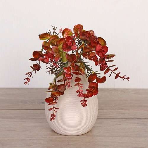 Искусственные цветы Волшебство трав 35см Эвкалипт красный_8