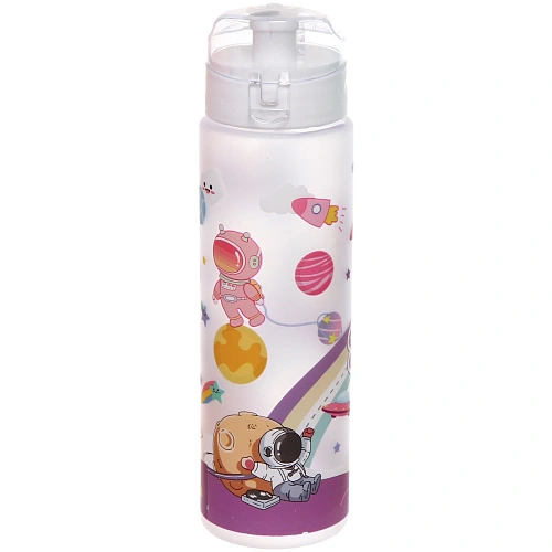 Бутылка питьевая пластиковая 700мл Космос, микс цветов_11
