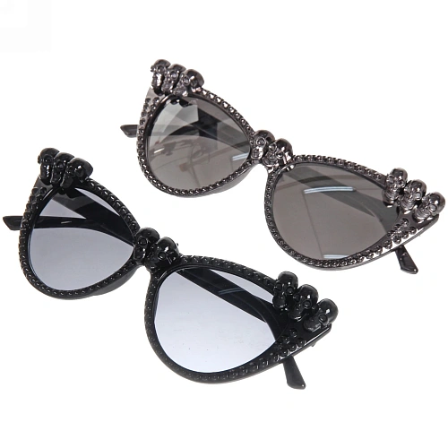 Очки карнавальные Страшное очарование (микс серебро и черный)_12