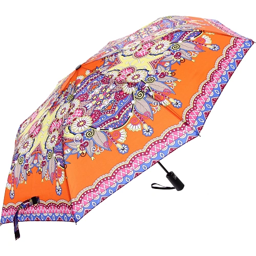 Зонт женский полуавтомат Фиора, микс 6 цветов, 8 спиц, d-100см, длина в слож виде 30см_10