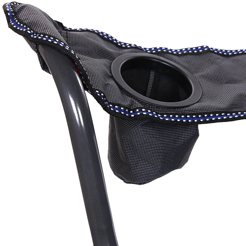 Кресло складное с подлокотниками до 120кг Турист 626395см серо-синее_20