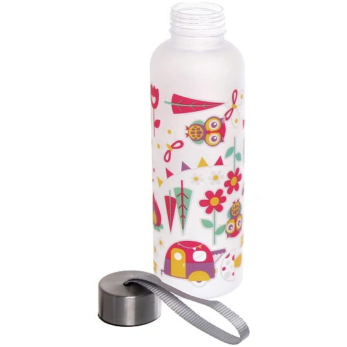 Бутылка питьевая пластиковая 600мл Летний микс, микс цветов_11