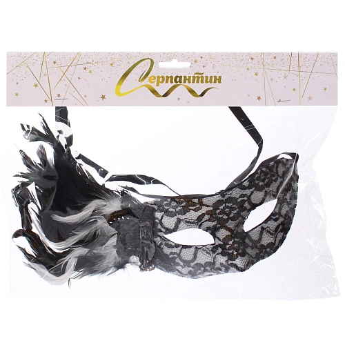 Маска карнавальная Изящный жемчуг_3