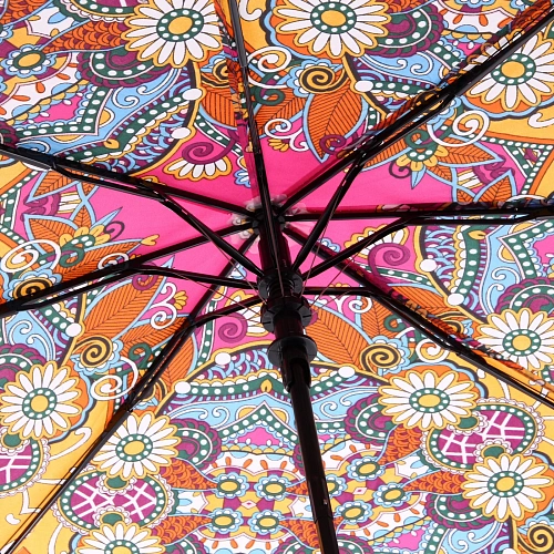 Зонт женский полуавтомат Фиора, микс 6 цветов, 8 спиц, d-100см, длина в слож виде 30см_21