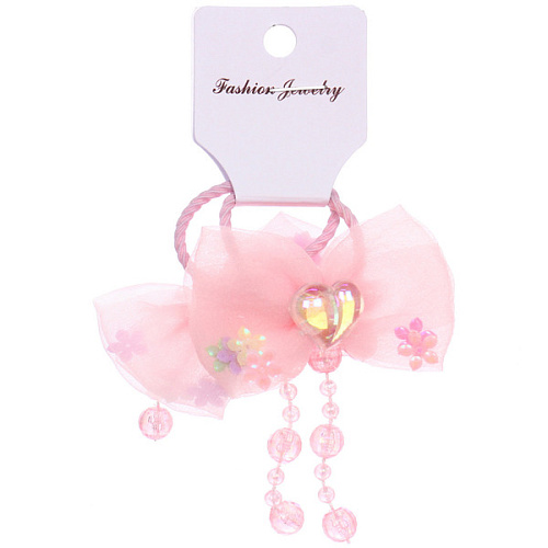 Резинки для волос детские 2шт КОНФЕТКИ, бусинки, микс 5 цветов, d-3см_5