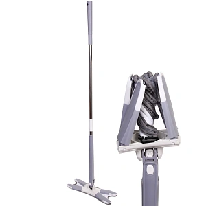 Швабра Селфи с отжимом с двумя насадками из микрофибры