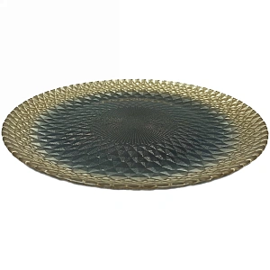 Тарелка 32см "Барокко блэк"