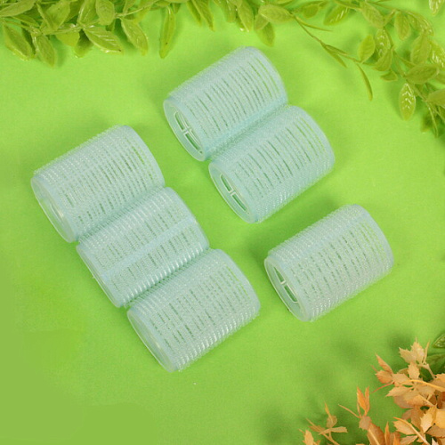 Бигуди липучки, 6шт, однотонные, цвет микс, d-4,5_6