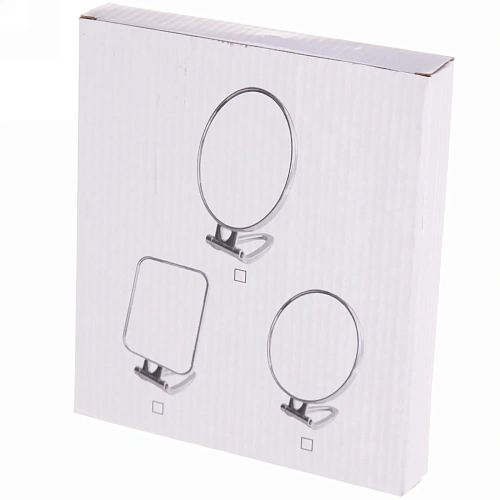 Зеркало настольное на подставке Beauty, двухстороннее с увелич, круг, микс 3 цвета, 15см_11