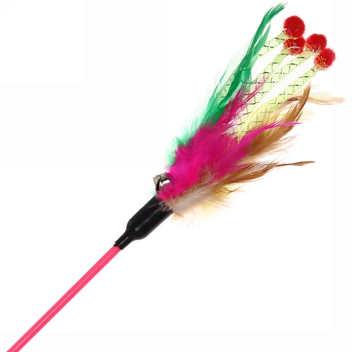 Игрушка для кошки на палочке Пушистик 60см_7