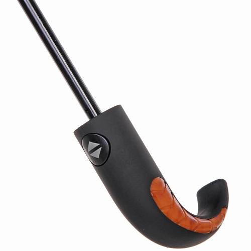 Зонт мужской автомат Ультрамарин - Эстет цвет черный, 8 спиц, d-108см,длина в слож виде 30см_4