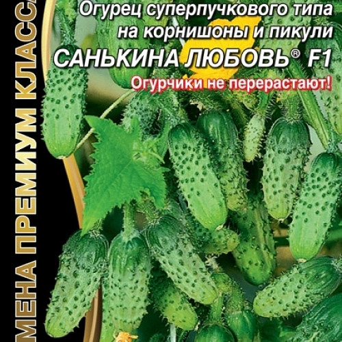 Семена Огурец Санькина любовь ® F1 5шт (УД) Е/П Б/Ф
