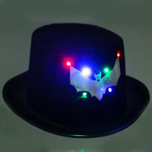 Шляпа карнавальная Helloween - Летучая мышь с подсветкой_4