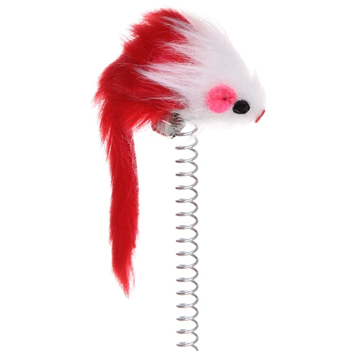 Игрушка для кошек на пружине Поймай меня 101020см с бубенцом, цвет голубой_3