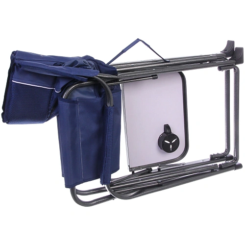 Кресло складное с подлокотниками до 100 кг SJ-0053, 526292 см, цвет синий, ТуристМастер_23