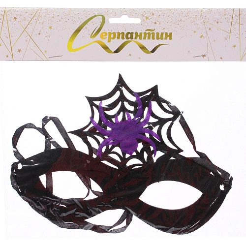 Маска карнавальная Helloween - Паутина, микс_6
