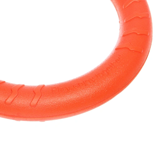 Кольцо - пуллер для собак средних и крупных пород ЛЮБИМЫЙ БРО, цвет оранжевый, d - 29см (подвес)_4