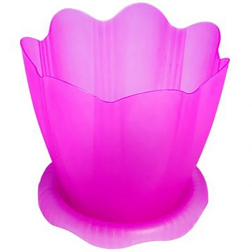 Горшок для цветов Эдельвейс с поддоном 3л Д20см колор С192К_4