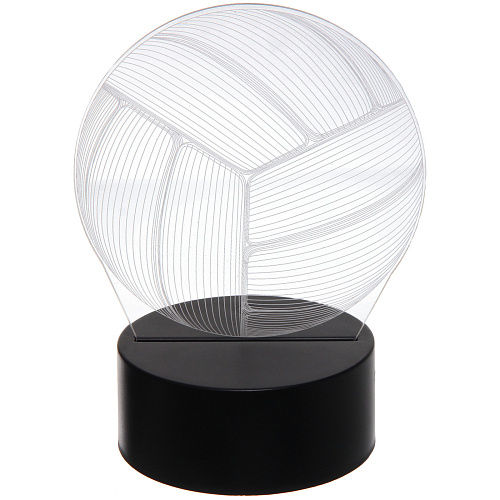 Светильник ночник 3D-Мяч на пластиковой подставке, с включателем USB_3