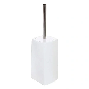 Ерш с высокой закрытой подставкой "Космос" 38 см белый квадрат