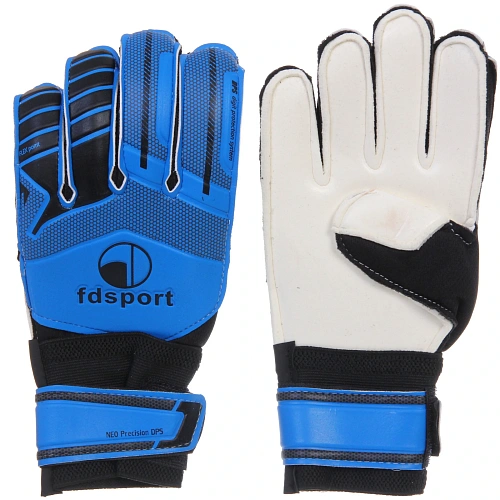 Перчатки вратарские FD-879, размер 6, черный-синий_7