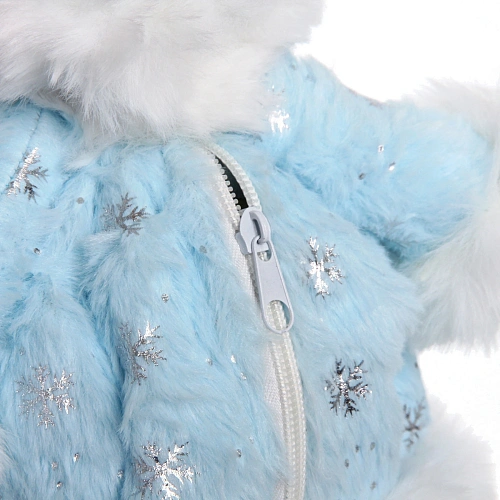 Дед Мороз для подарков и конфет Лучезарный дед Мороз 25 см (голубая шубка)_6