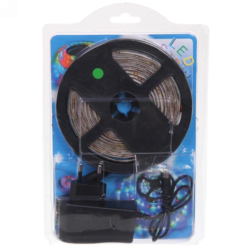 Лента светодиодная самоклейка 5м8мм, 300 ламп LED, 1 реж, бпульта, степень защиты IP64, Зеленый (арт542-131)_4