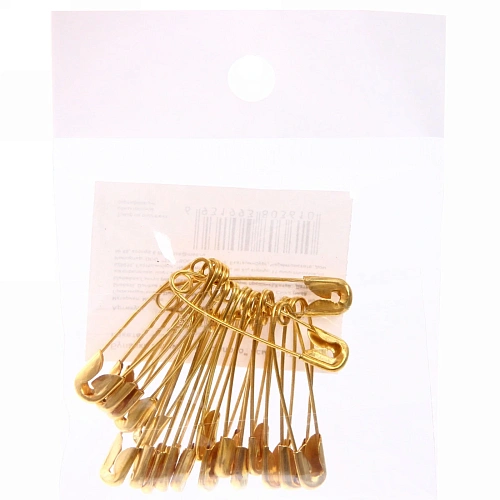 Булавки английские Золото 3см 20шт в пакете_3