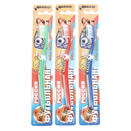 Зубная щетка детская MAKO ФУТБОЛЬНАЯ мягкая