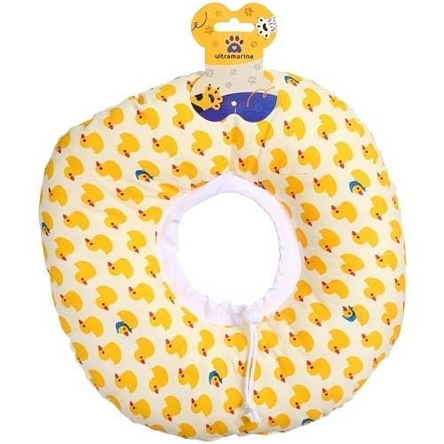 Воротник ветеринарный на кулиске ЛЮБИМЫЙ БРО, уточки, р L, окружность шеи 20-32см (лейбл)_2